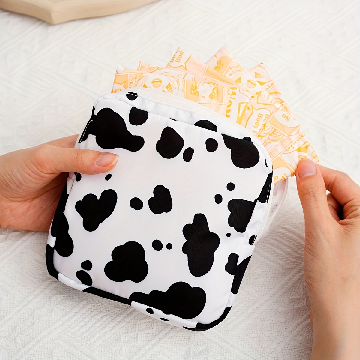 Cow Gifts Cow Lovers Gifts for Women Cow Print Makeup Bag Cow Farmer Gifts  Co