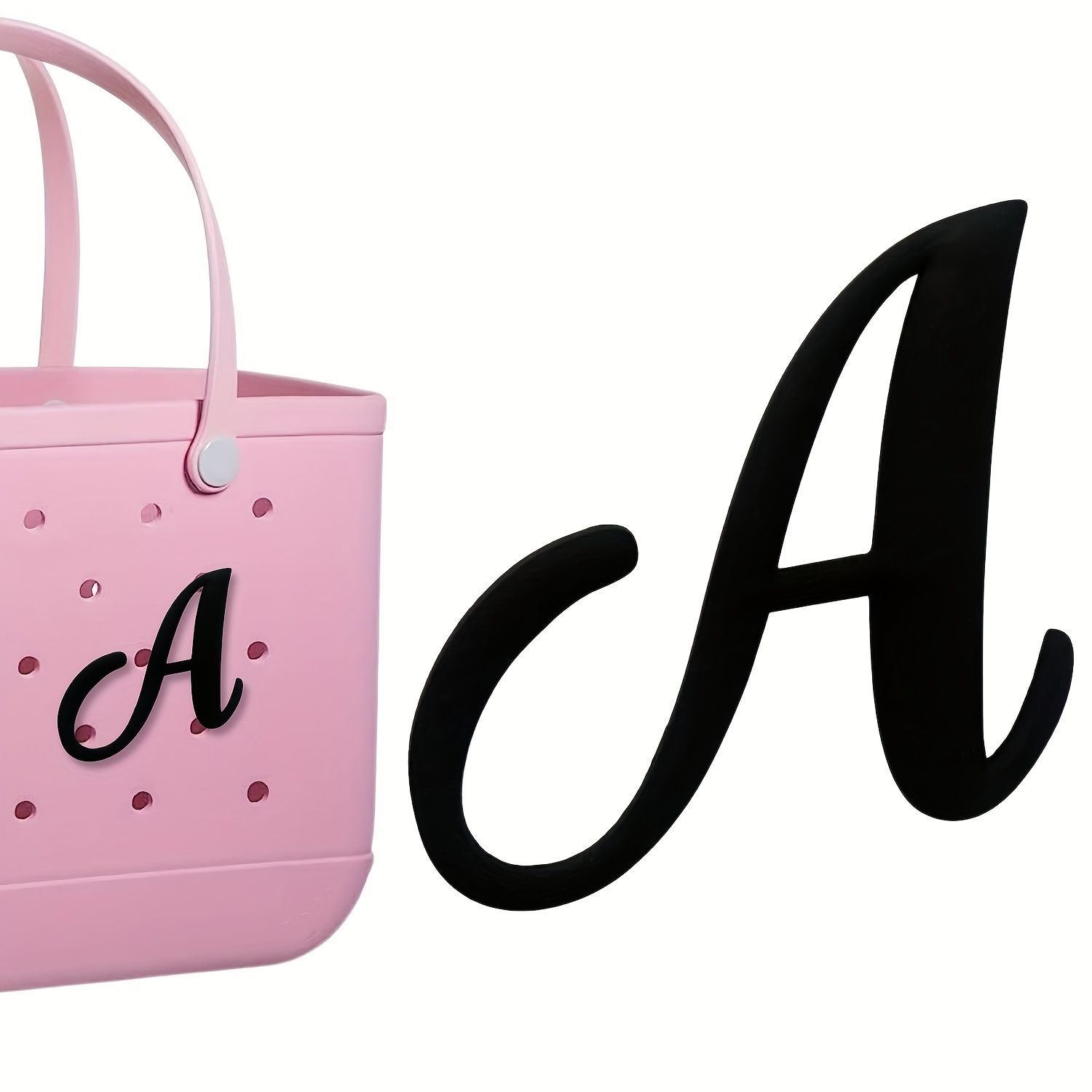 Bag Charm - Personalized Alphabet Shaped Tote Bag Accessories For Stylish  Decoration And Easy Identification - Temu