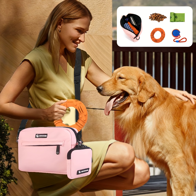 Borsa Addestramento Cani Porta Premi per Cani Portatili Borsa Snack per  Cani Orange