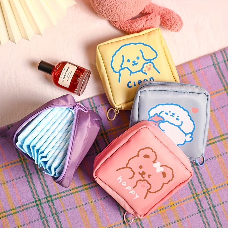 Jellyfish Period Pouch Portable Tampon Storage Bag for Sanitary Napkins Tampon  Holder for Purse Feminine Product Organizer First Period Gifts for Teen  Girls School