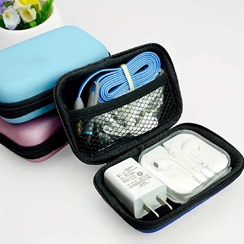 Sac de rangement pour câble, étui pour écouteurs électroniques numériques,  chargeur de fils, pochette de rangement à fermeture éclair, accessoires,  sacs de gadgets de voyage portables - AliExpress