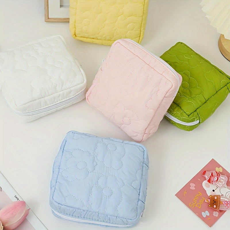 Cute Small Cosmetic Bag Napkin Sanitary Pad Pouch Towel Storage