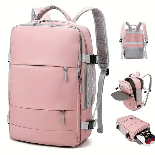 DEEGO Mochila de mano para mujer, mochila de viaje aprobada por aerolíneas,  mochila para artículos personales con bolsa de aseo personal, mochila
