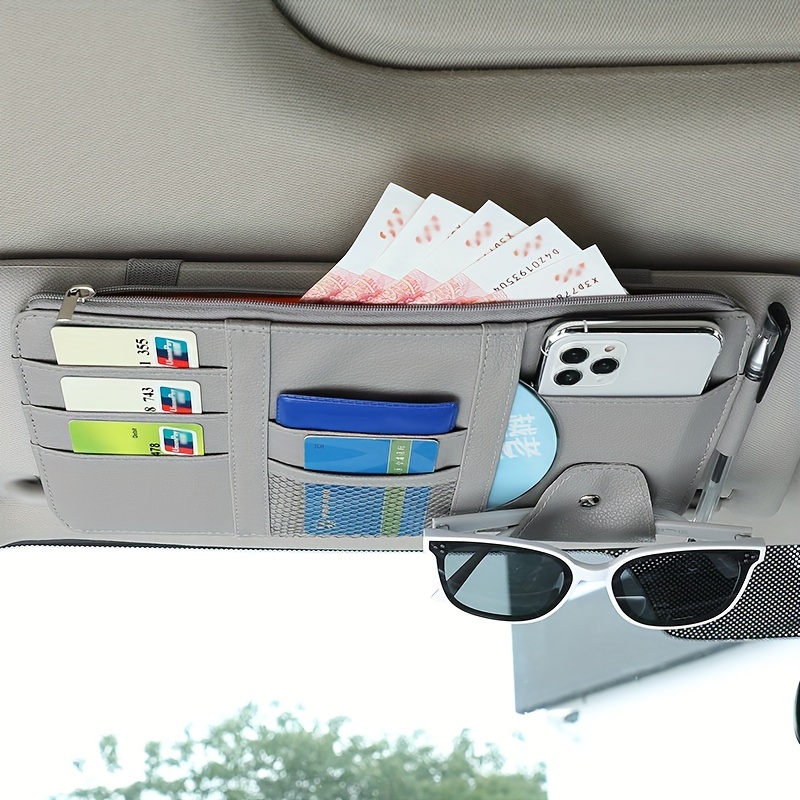 Auto-Sonnenblendenbrille, Stift, Kartenhalter Aufbewahrungstasche