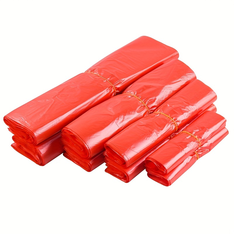 Plastic Bag Red Bag Portable Garbage Bag Convenience Bag - Temu