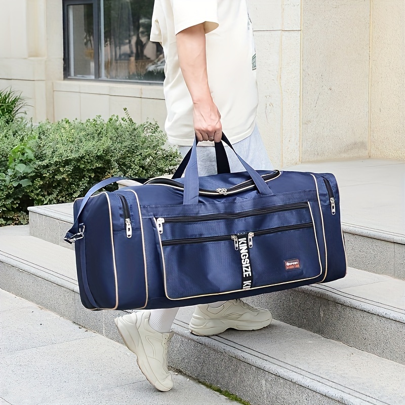 Bolsas de viaje grandes de tela Oxford para hombre y mujer, bolsos de viaje  de gran capacidad, portátiles, para llevar equipaje al aire libre, para
