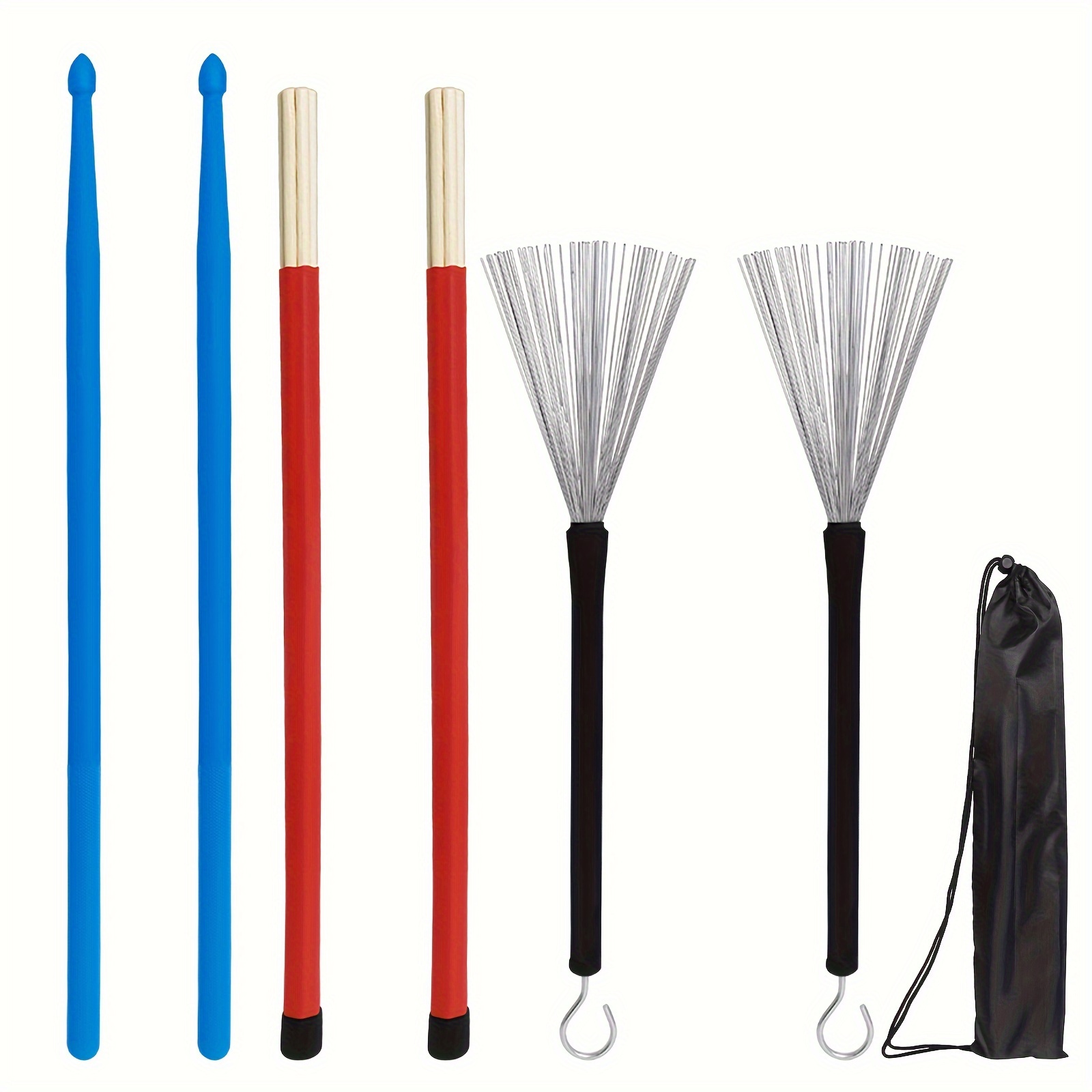 Brushes on outlet electronic drums