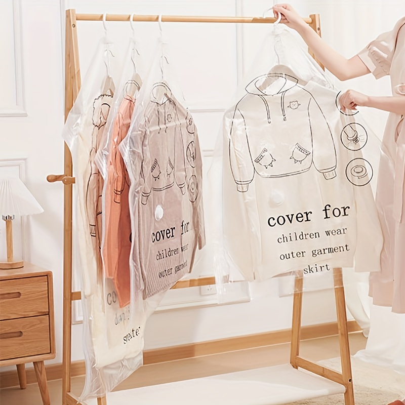 Hanging Vacuum Storage Bags Hanging Vacuum Storage Bags Clothes Storage  Bags Reusable Vacuum Storage Bags Can Be Used To Hold Dresses, Coats, Down