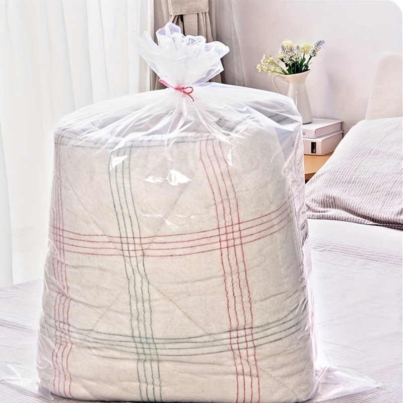 TAILI 4 Pack Jumbo Cube Vacuum Storage Bags, Extra Large Vacuum Seal Bags  for Comforters Blankets Beddings Clothes Quilts Duvets, Free Up 80% Space,  Closet Organizers, Moving Packing Storage Bags 