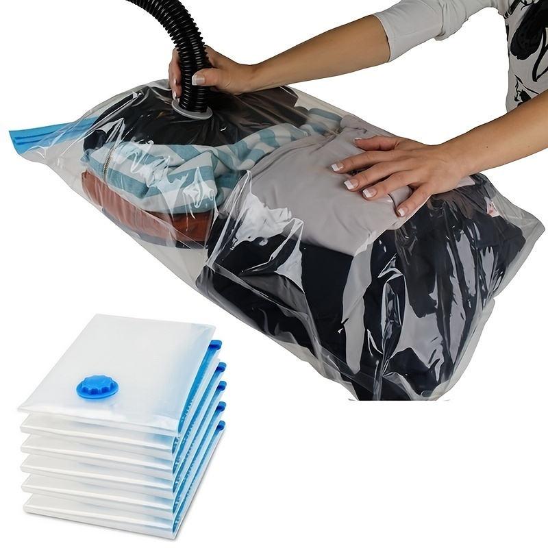  Bolsas de almacenamiento al vacío con bomba de aire eléctrica,  paquete de 15 (3 jumbo, 3 grandes, 3 medianas, 3 pequeñas, 3 bolsas  enrollables selladoras al vacío) bolsa ahorradora de espacio para : Hogar y  Cocina