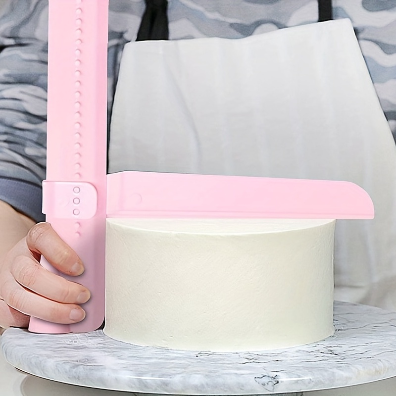 Metal Cake Scraper Buttercream Scraper Home Kitchen Accessory Cake Smoother  with Scale
