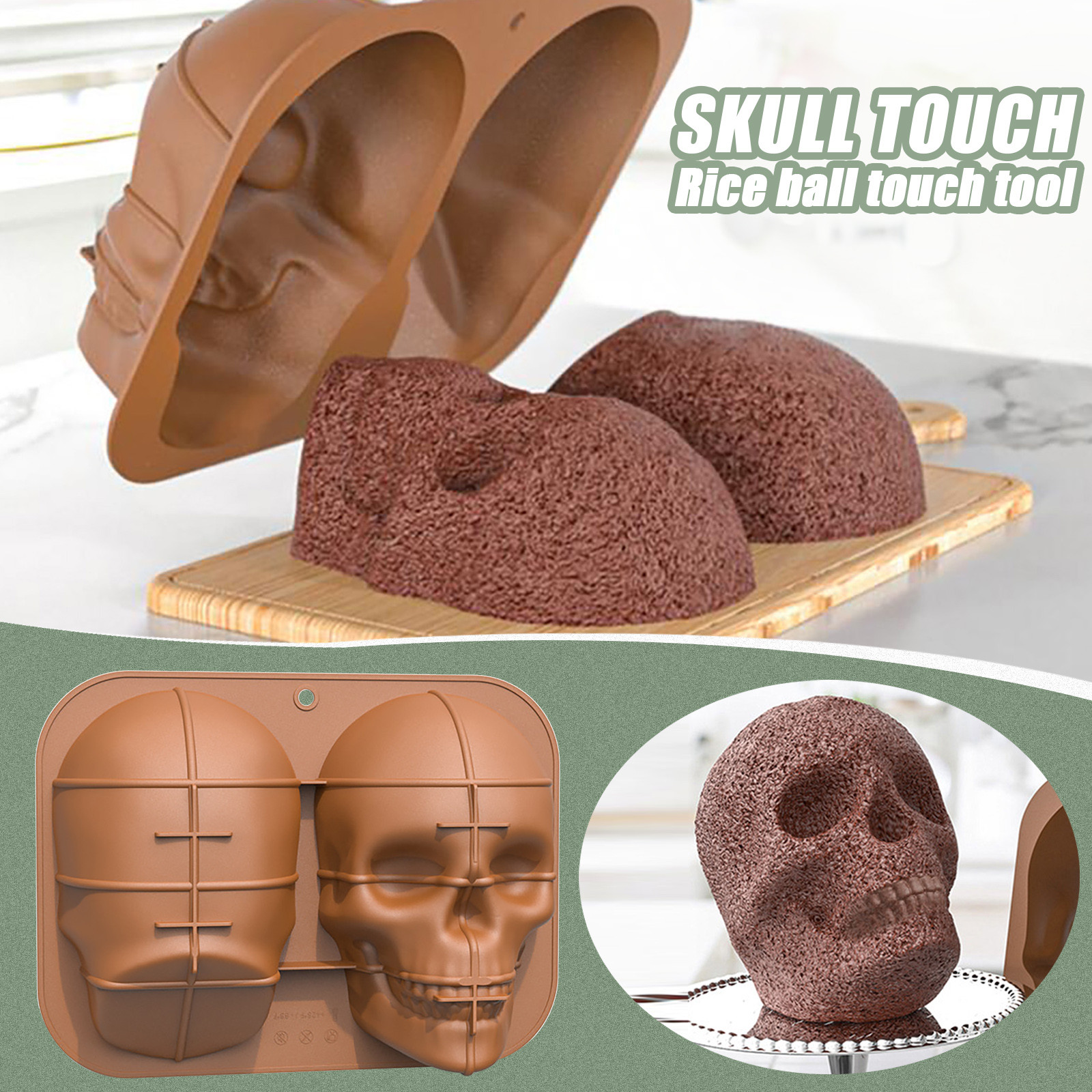 Molde de llavero de resina de mano de esqueleto, molde de silicona de mano  de esqueleto, moldes de arcilla de pastel de chocolate de polímero de