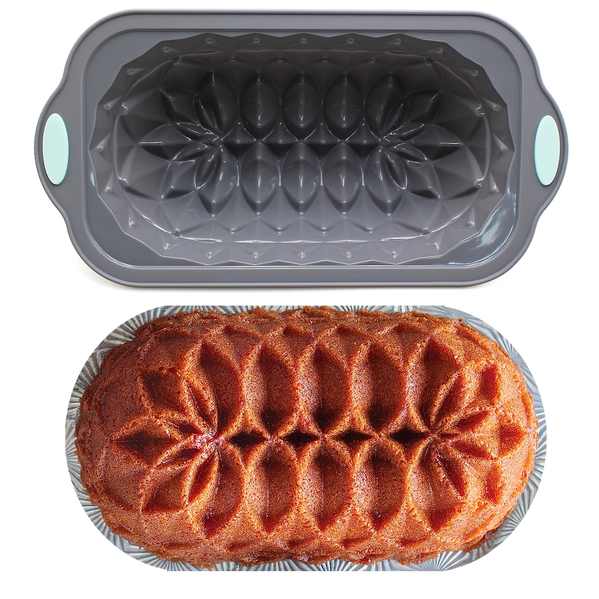 1pc/2pcs, Mini Loaf Pan (6.1''x3.3''), Silicone Baking Bread Pan, BPA-Free  Toast Making Tool, Non-Stick Bakeware, Oven Accessories, Baking Tools, Kitc