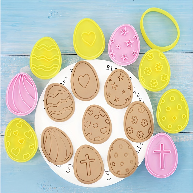 Easter Cookie Cutters 11 Shapes Cookie Cutters Easter Egg - Temu