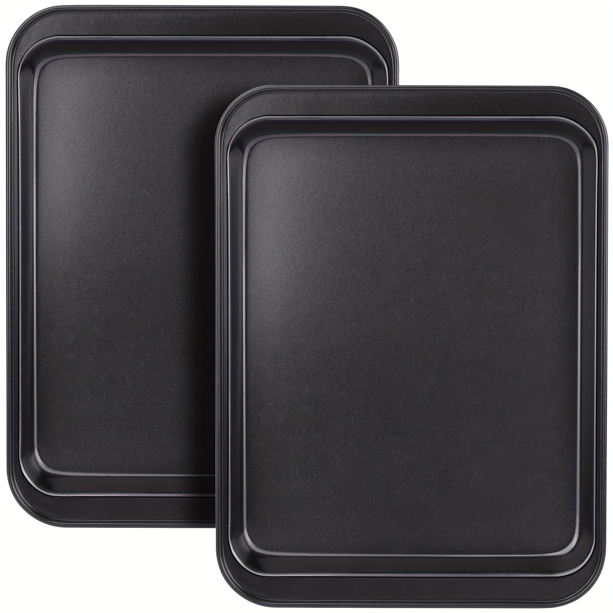 Small Baking Sheet Mini Cookie Sheet 9.5X 7 Inch Pack of 2 Nonstick Heavy  Carbon