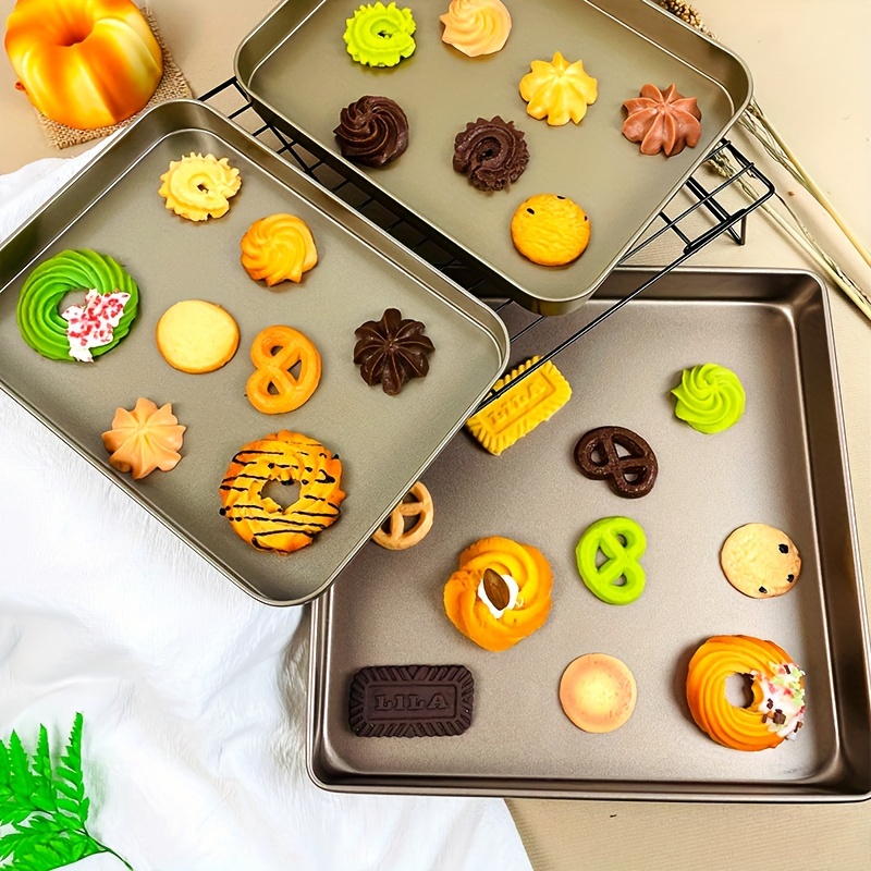 Baking Sheets Set, Silicone Baking Pans, Cookie Sheets, Steel Frame  Reinforced Baking Trays, Oven Accessories, Baking Tools, Kitchen Gadgets,  Kitchen Accessories - Temu