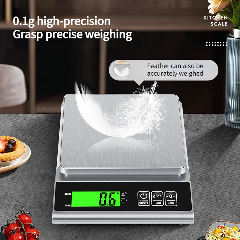 Waterproof Food Scale, 500/0.01g High Precision, Washable - 500g/0.01g