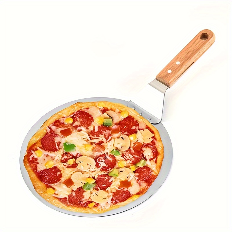 Trade Shop - Spatola Per Pizza Dolci Servi Trancio Porzione Utensile Cucina  Manico In Legno