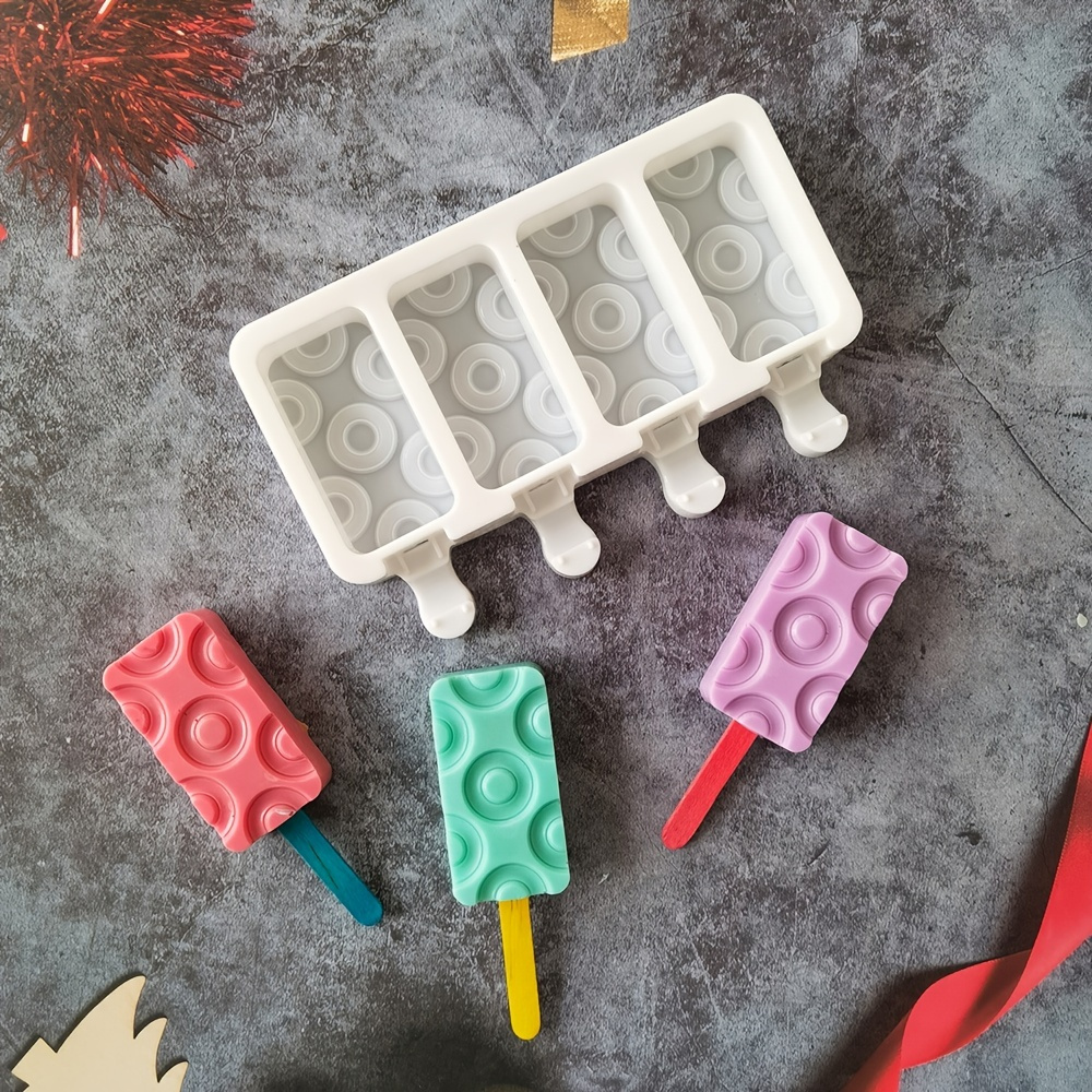 4 Spiral Popsicle Mold, Silicone Spiral Cakesicle