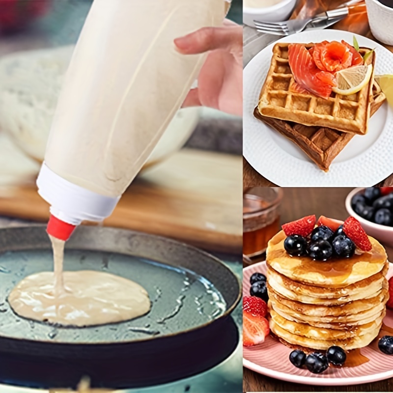  Pancake Batter Dispenser, 900ML Stainless Steel Pourer Handheld  Making Crepes Cupcake Waffle Cake Maker Pastry Funnel Art Kit Cooking  Baking Accessories Tools Gadgets Home Kitchen : Home & Kitchen