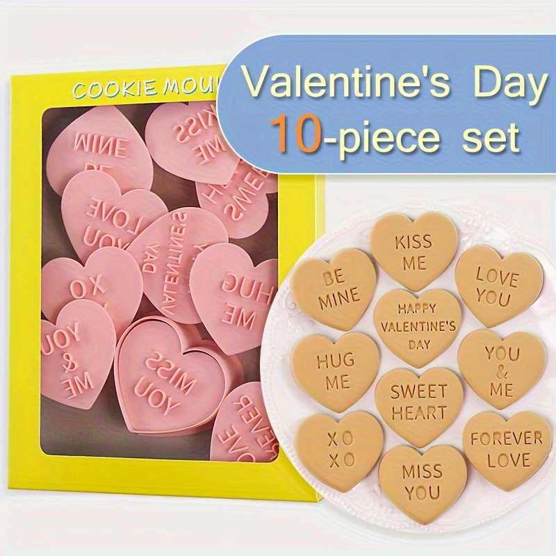 12pcs Polymer Clay Cutters Valentines Day, Valentines Polymer Clay Cutters  For Earrings Making, 12 Shapes Valentines