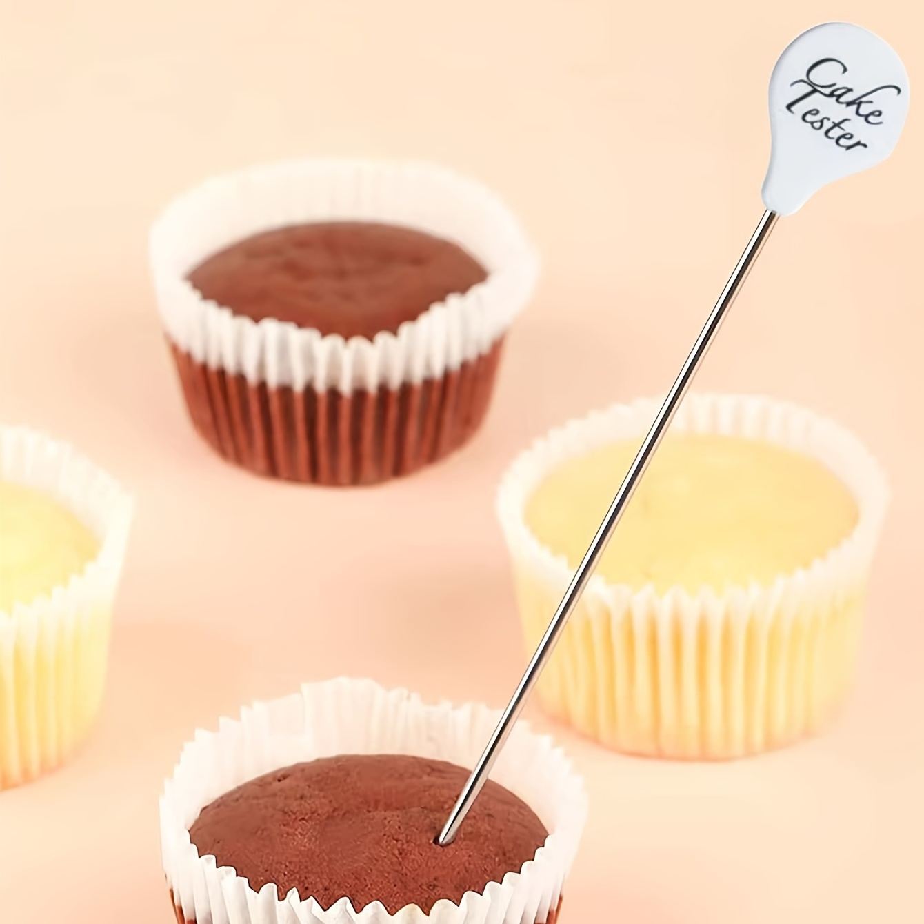 Cake Tester Foldable Cake Tester Needles for Baking Doneness Stainless Steel Reusable Cake Probe Cake Testing Stick for Baking,Muffin Bread, Men's