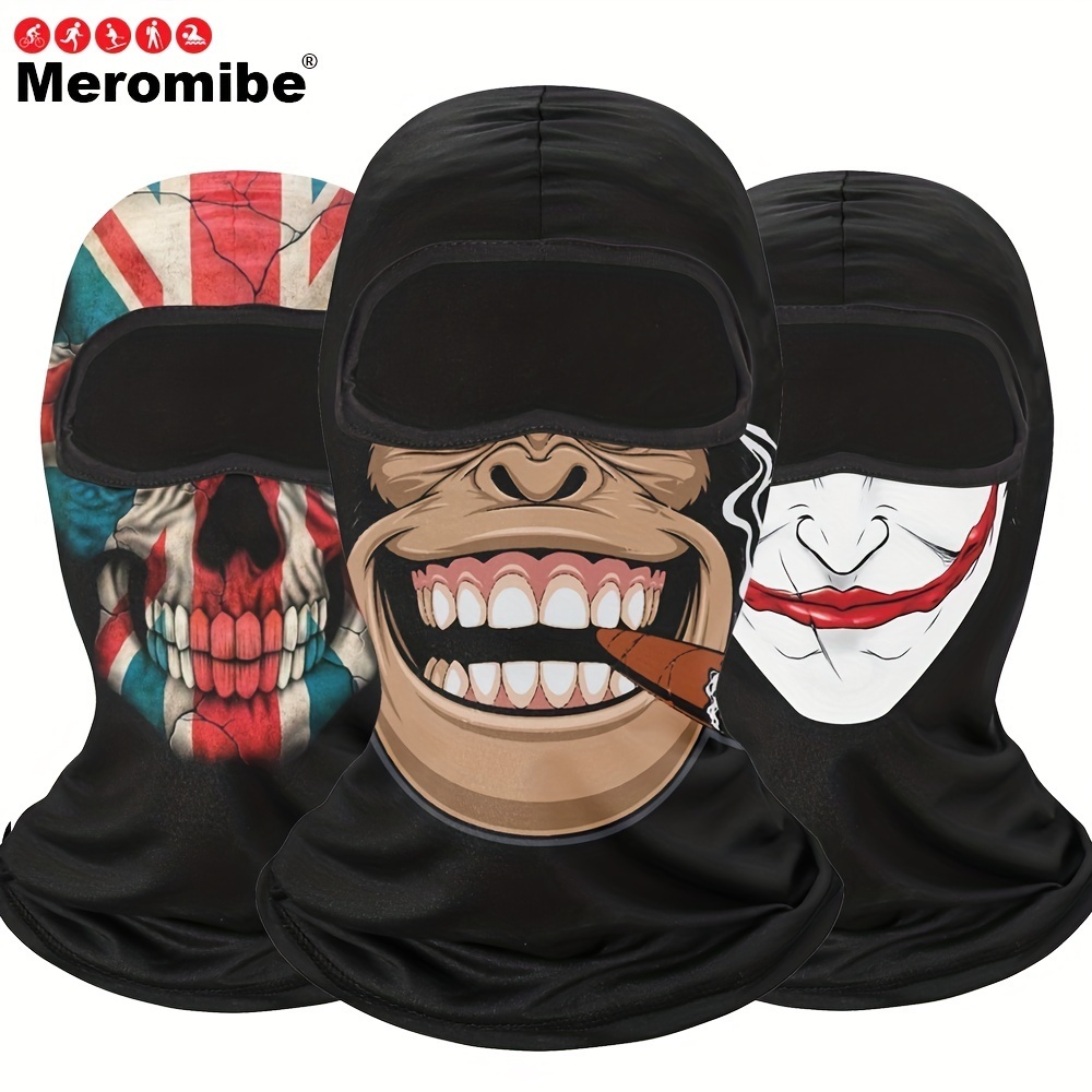 Écharpe cagoule militaire Smile Dull pour hommes et femmes, masque