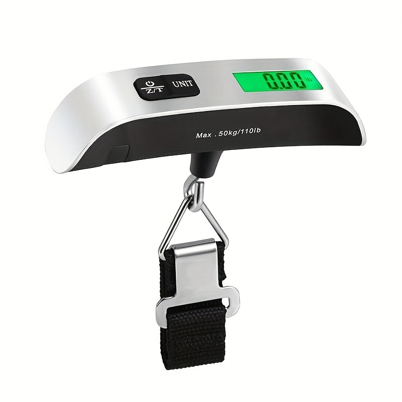 LETSFIT Digital Luggage Scale, 110lbs Hanging Baggage Scale with Backlit  LCD Display, Portable Suitcase Weighing Scale, Travel Luggage Weight Scale