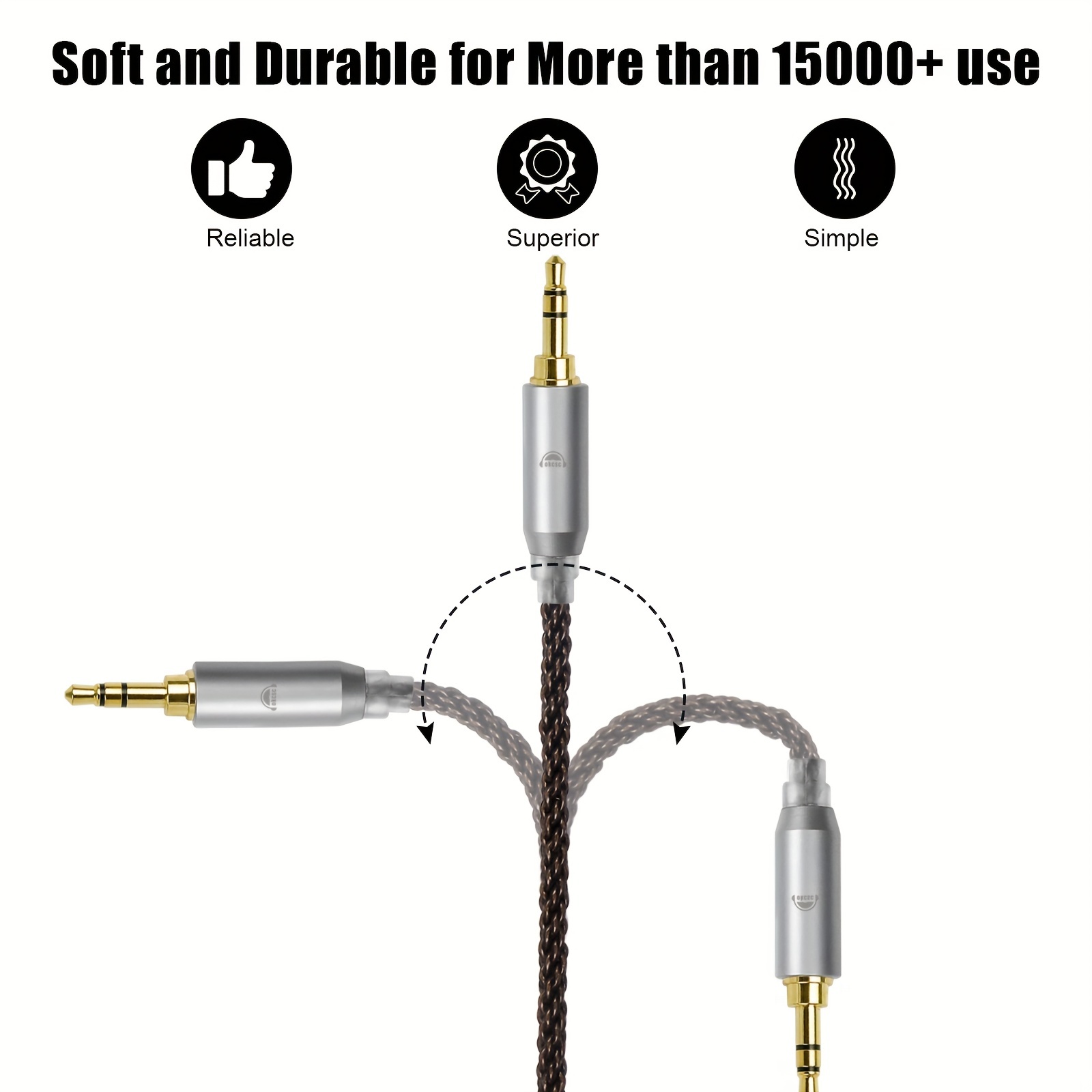 Cable de repuesto para auriculares, Cable para auriculares Sennheiser