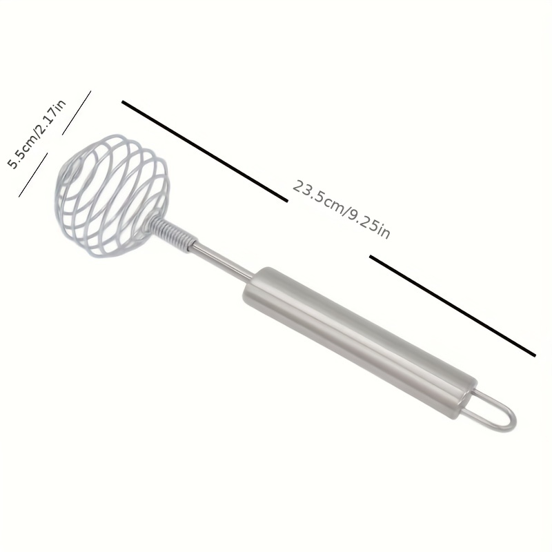 Stainless Steel Spring Coil Whisk Milk Egg Beater Blender - Temu