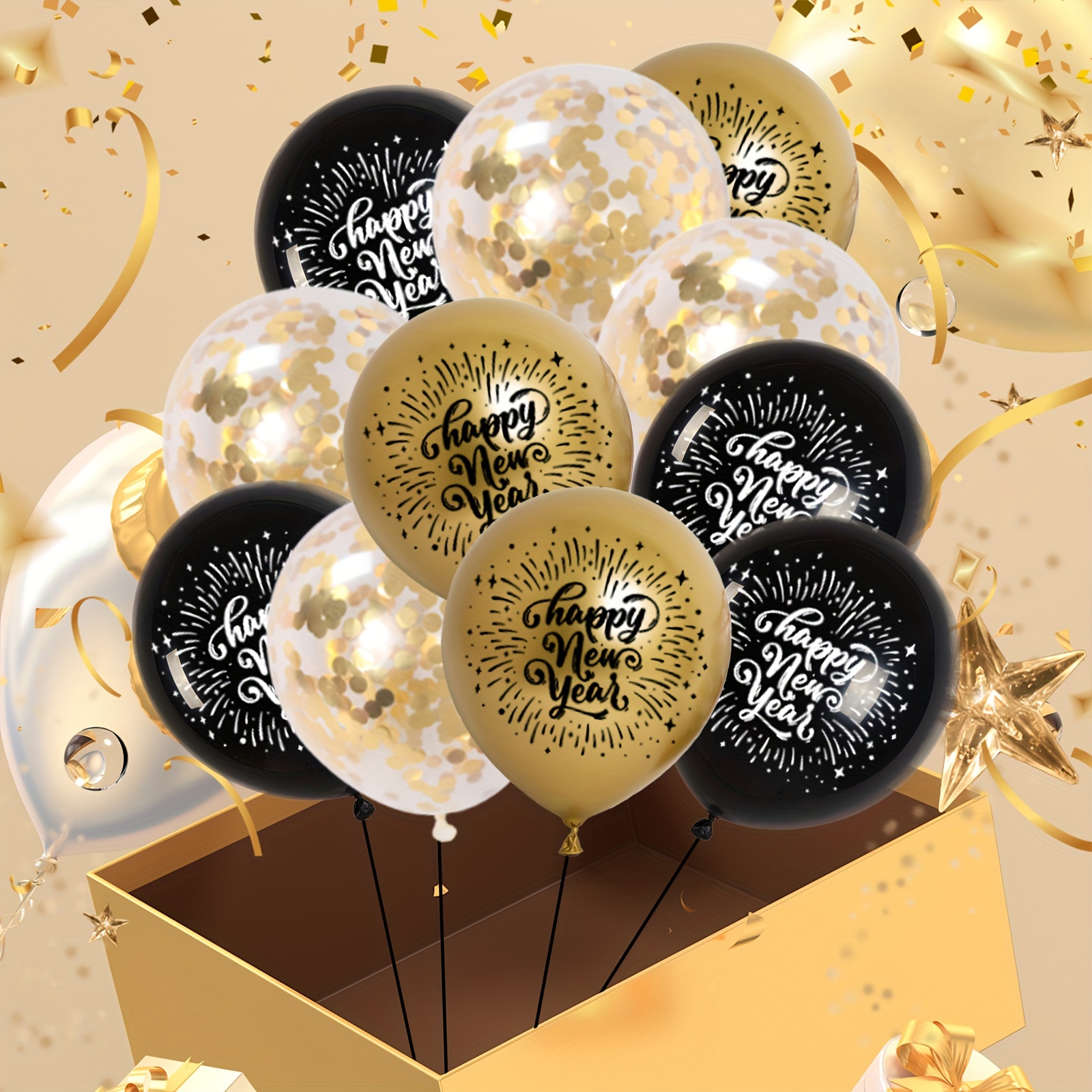 Chapeau de nouvel an 2023, accessoire Photo de fête d'anniversaire pour  enfants, décorations de réveillon du nouvel an, noir et or - AliExpress