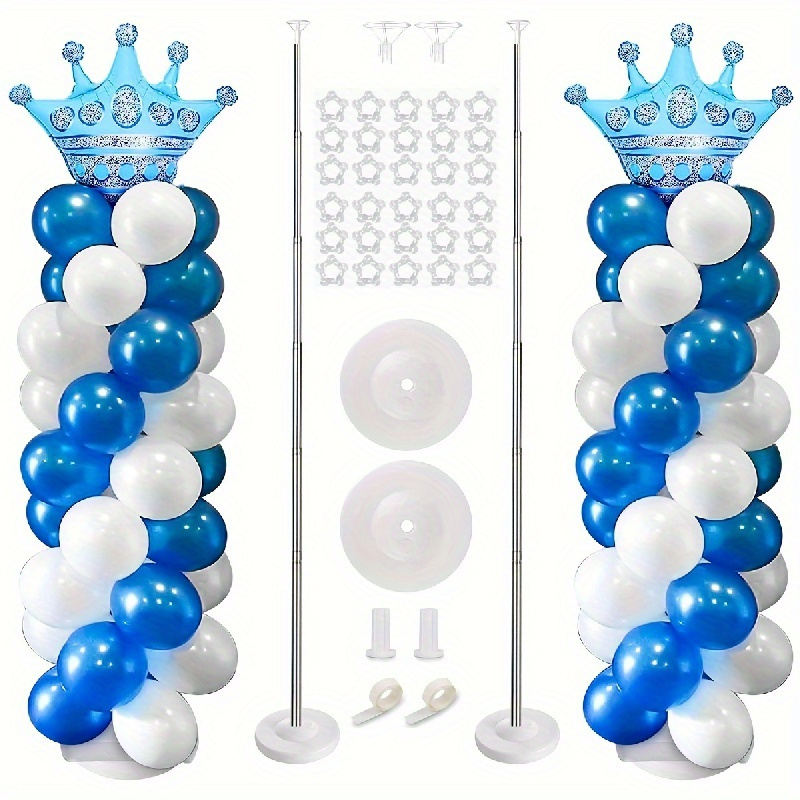 Set, Table Balloon Arch And Balloon Column Stand Kit For Table Adjustable  Arch Kit 63 Inches Balloon Tower Stand With Pole And Water Fillable Base For