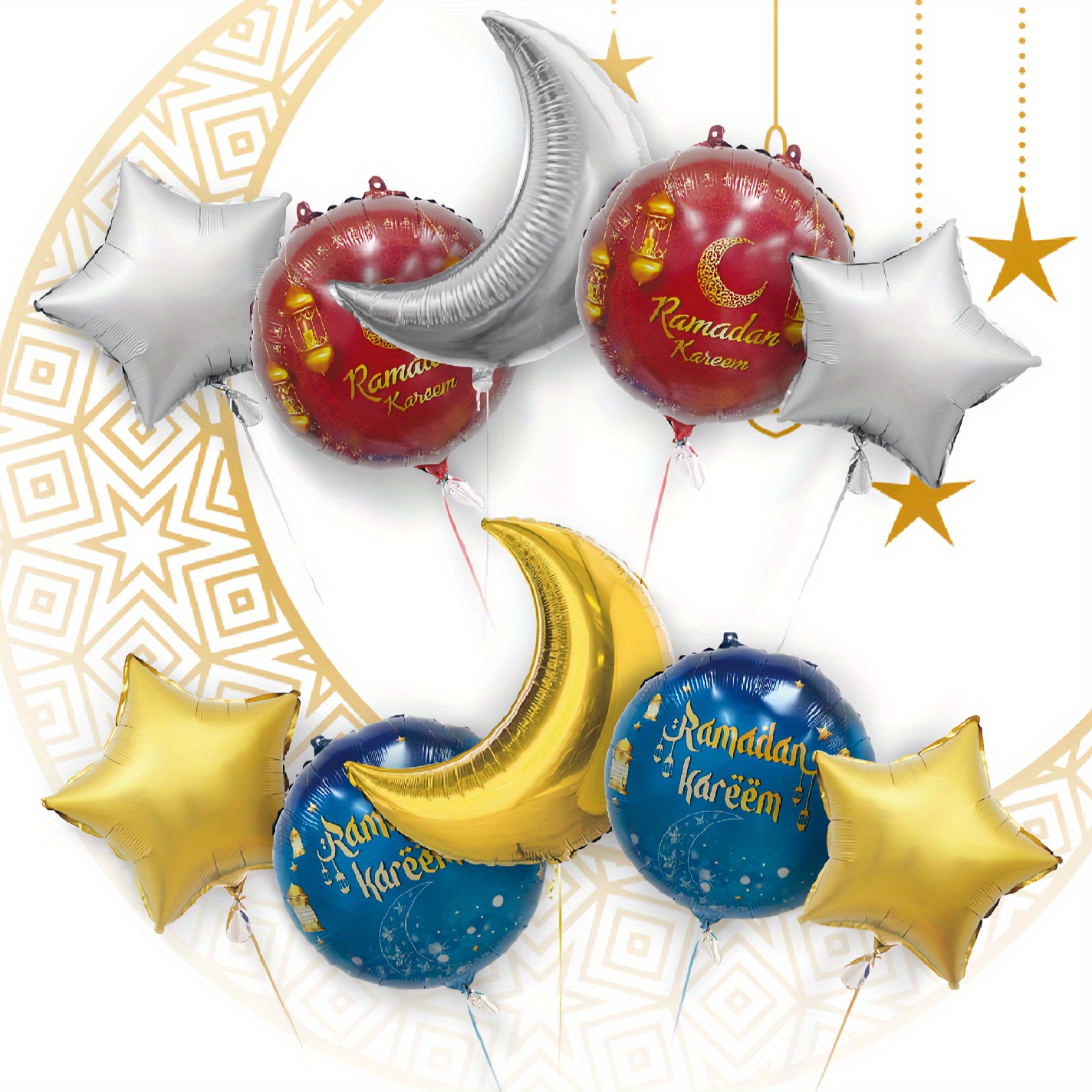 Guirlande lumineuse Led en plastique pour décoration du Ramadan Kareem Eid  Mubarak, fournitures de fête du Festival al-fitr Eid - AliExpress