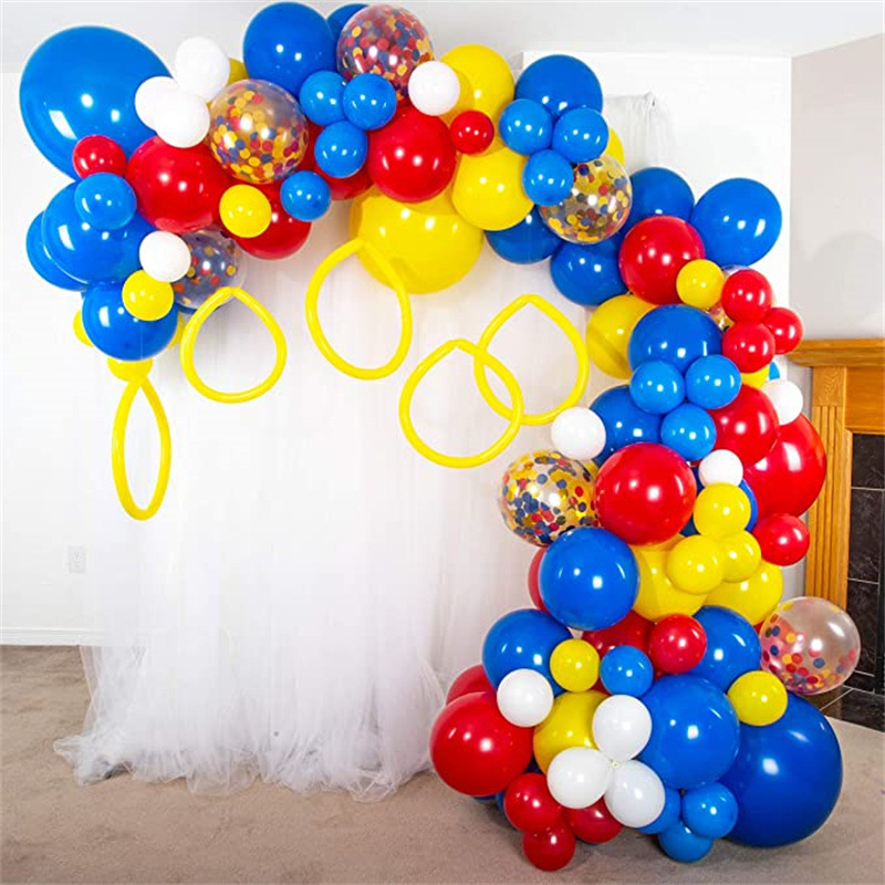 Mario Décoration Anniversaire, Mario Ballons Latex, 36pcs Mario Party Set,  Mario 5 ans Decoration Anniversaire, Thème Ensemble de Décoration de Fête