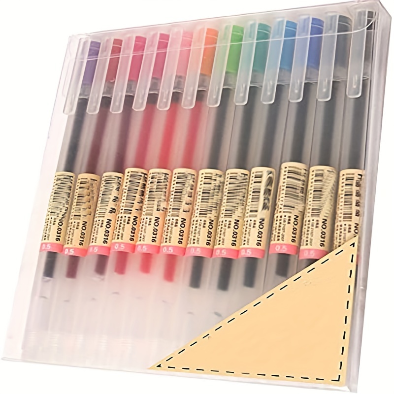  Muji Gel Ink Ballpoint Pens 0.5mm 2-color set Black-5 Pcs  Blue-5Pcs : Office Products