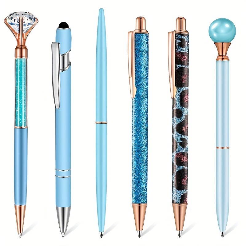 Fancy Ink Refillable Rotating Ballpoint Pens Bling Rose Gold Silver for  Girls - China Ball Pen, Ball Point Pen