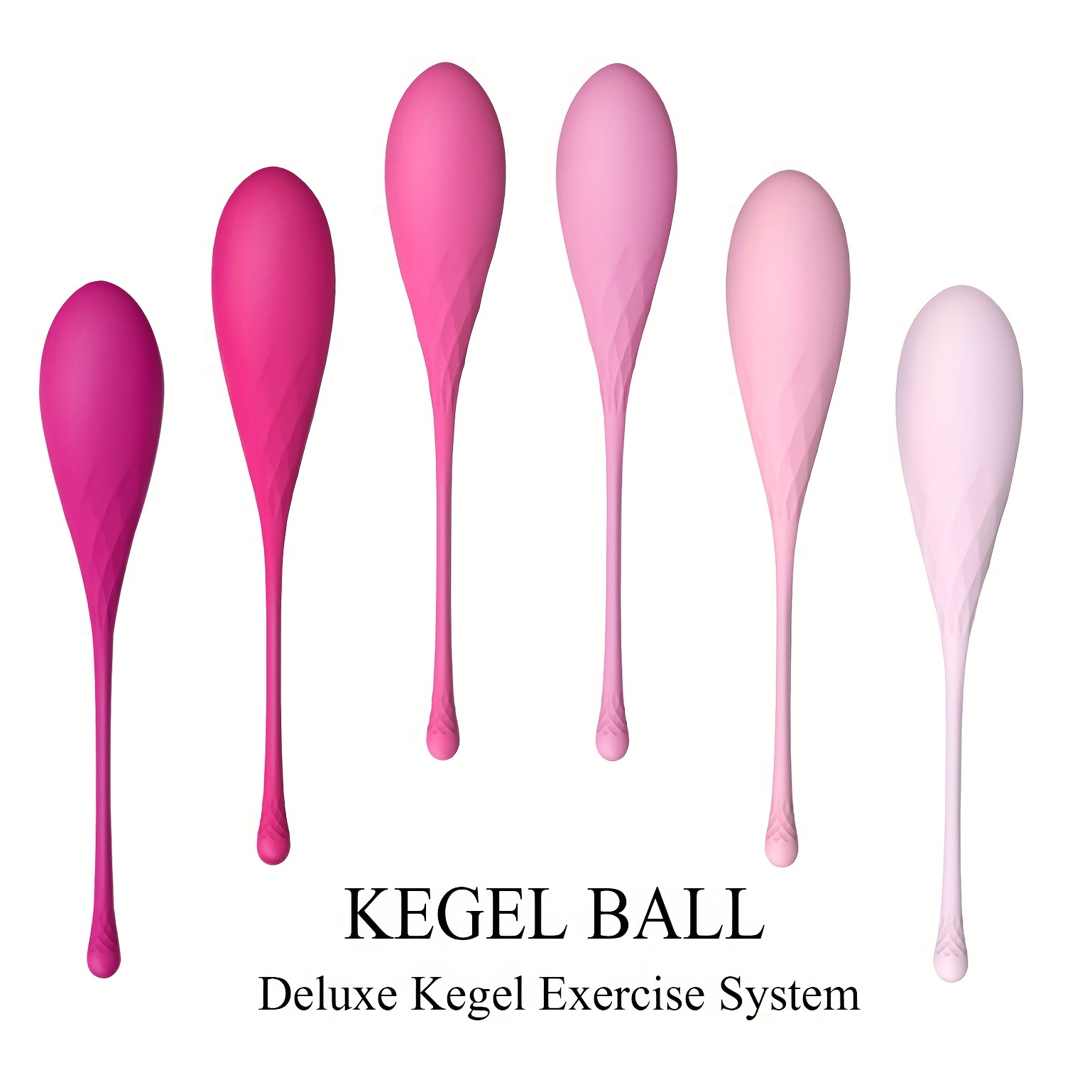 Kegel Exercise Weights,Ball Kegel Balls Bladder Control & Pelvic Floor  Exercises for Beginners & Advanced,Silicone (Red)