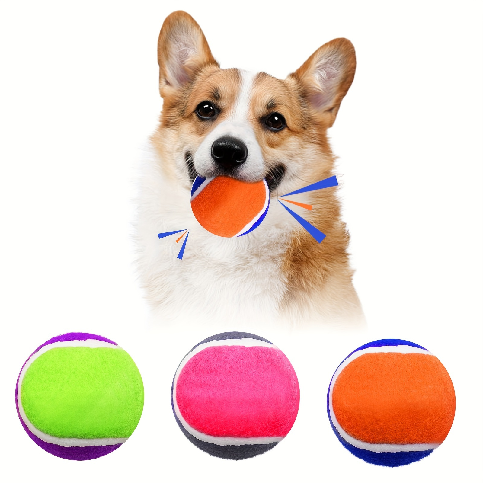 Interactive Dog Toys: Squeaky Balls, Tug & Fetch For Small & Medium Dogs -  Temu