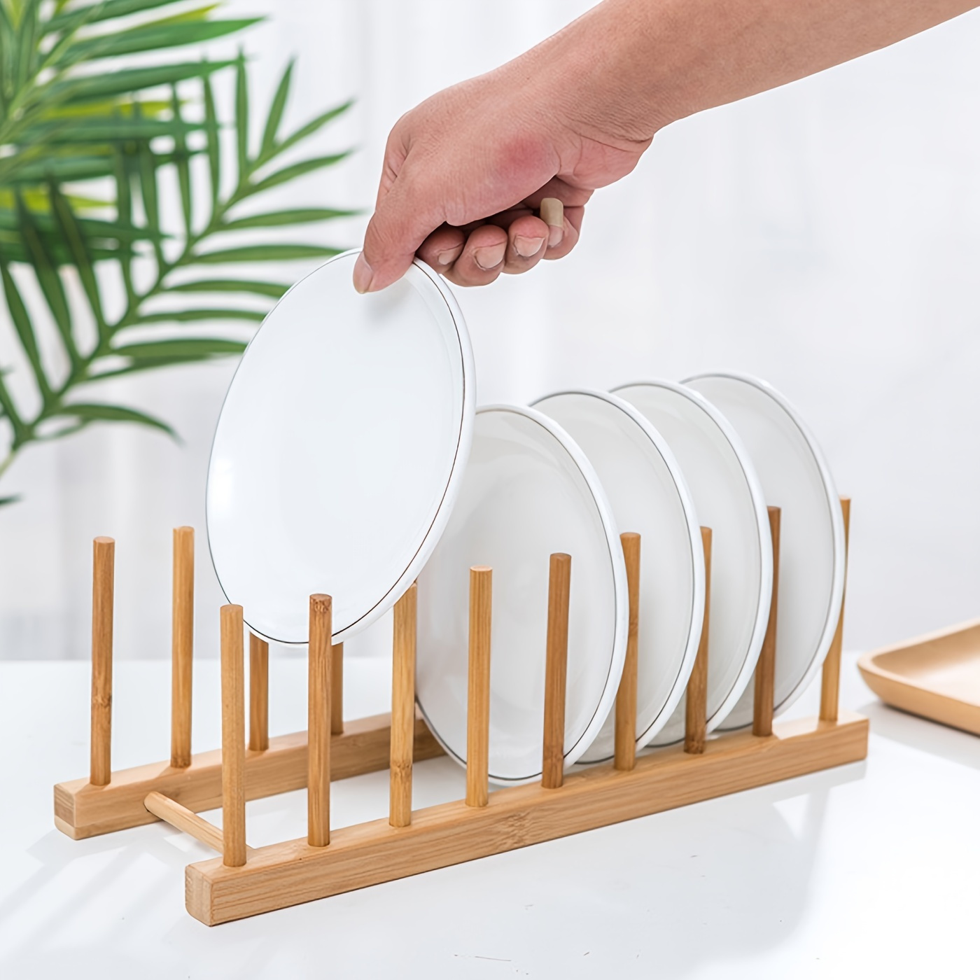 Plate Holder Organizers dish Storage Rack Upright - Temu