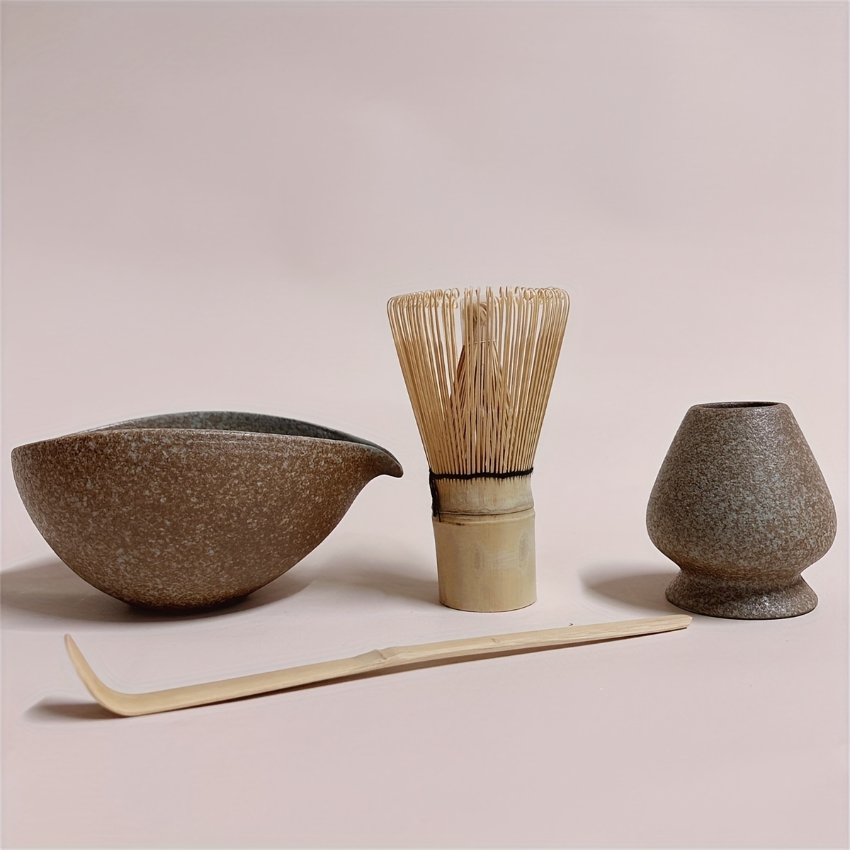  Batidor de té de bambú Matcha Chasen - Batidor japonés de matcha  en polvo para ceremonia de té japonesa (100 puntas) : Hogar y Cocina