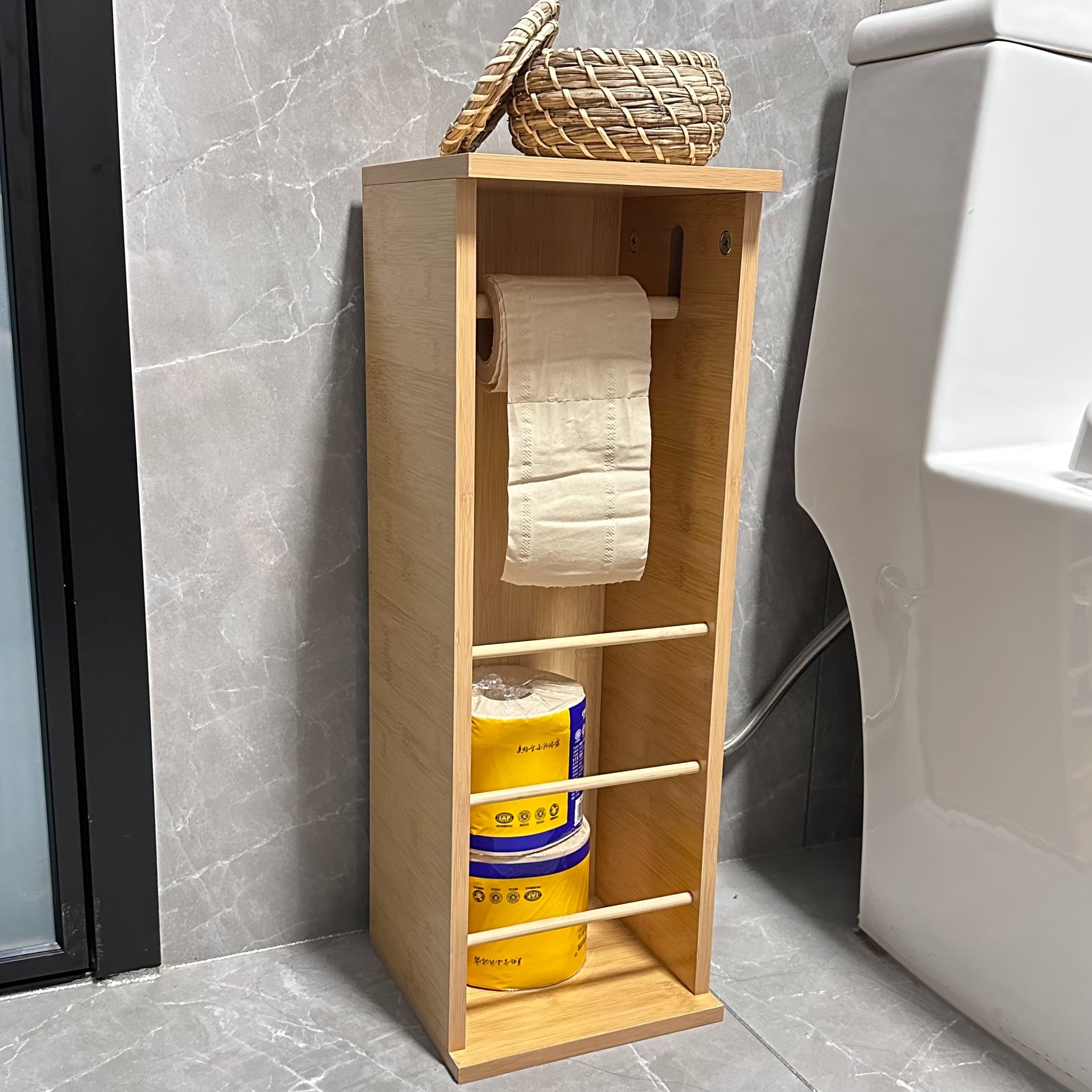 Bathroom Floor Storage Rack Independent Storage Rack Kitchen - Temu