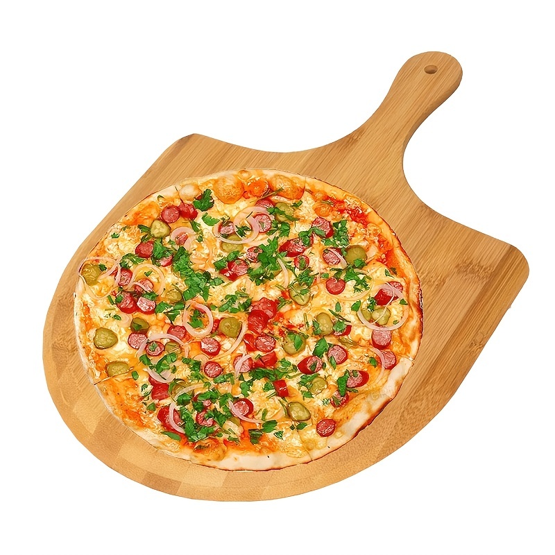 Wooden Pizza Spatula Sliding Pizza Peel Pizza Spatula Paddle Cutting Board  With Handle Pizza Bread Cheese Serving Tray For Home - AliExpress