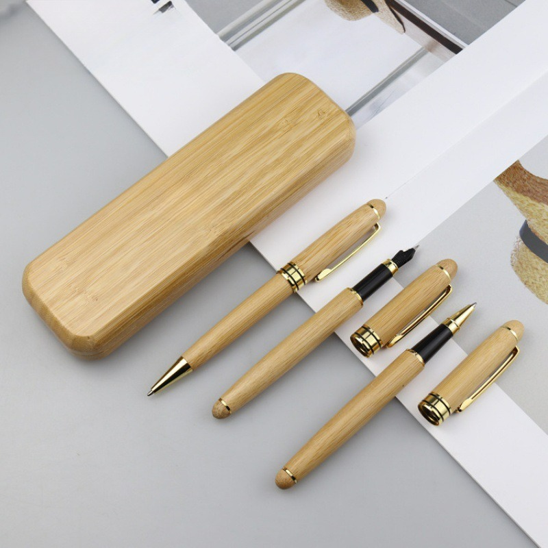 Plumas estilográficas de madera para escribir, pluma de lujo hecha a mano,  punta media y fina, pluma de caligrafía, bolígrafos de escritura suave para