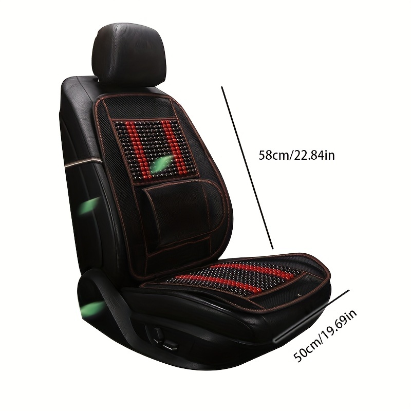 Cojin Asiento Auto Carro Madera de Casia 50cm Silla Cubierta