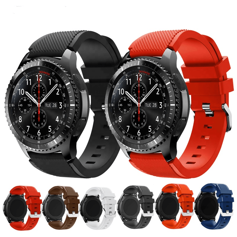Lmitation carbon fiber strap 20mm 22mm for Samsung Galaxy Watch Active  2/Gear S3/amazfit GTS 3/GTR 3/Huawei GT 3 Pro watch band