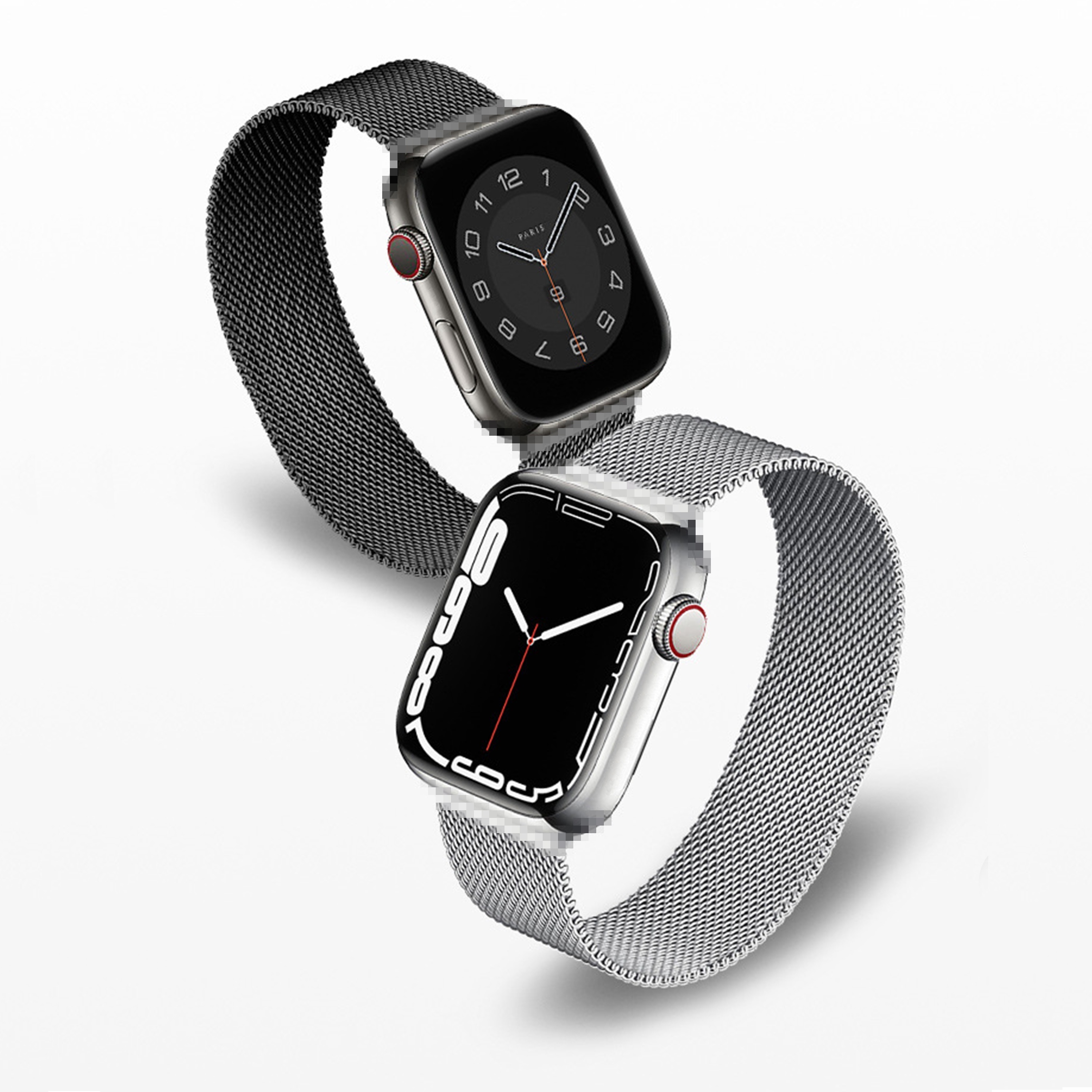 1set (5pcs)of silvery letter Y compatible with Samsung, Huawei, and Apple watch  band 49mm 45mm 44mm 42mm 41mm 40mm 38mm decorative ring compatible with  20mm smartwatch strap, Compatible With Apple Watch Ultra