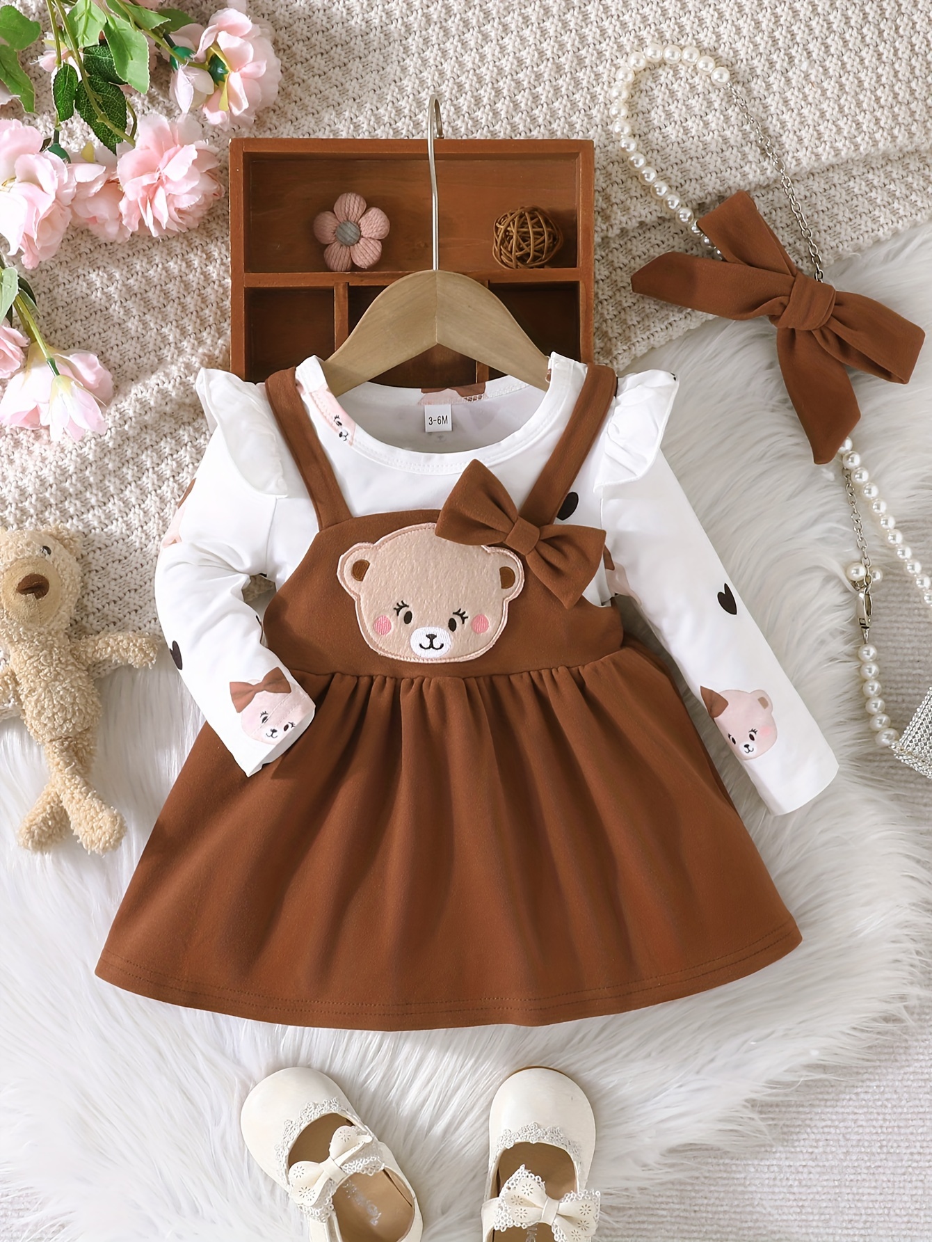 Bebe Autumn and Winter Cotton Lion Casual 3 Pieces Set Baby Boy Cute  Bodysuit Pants Hat Suit Baby Toddler Clothes