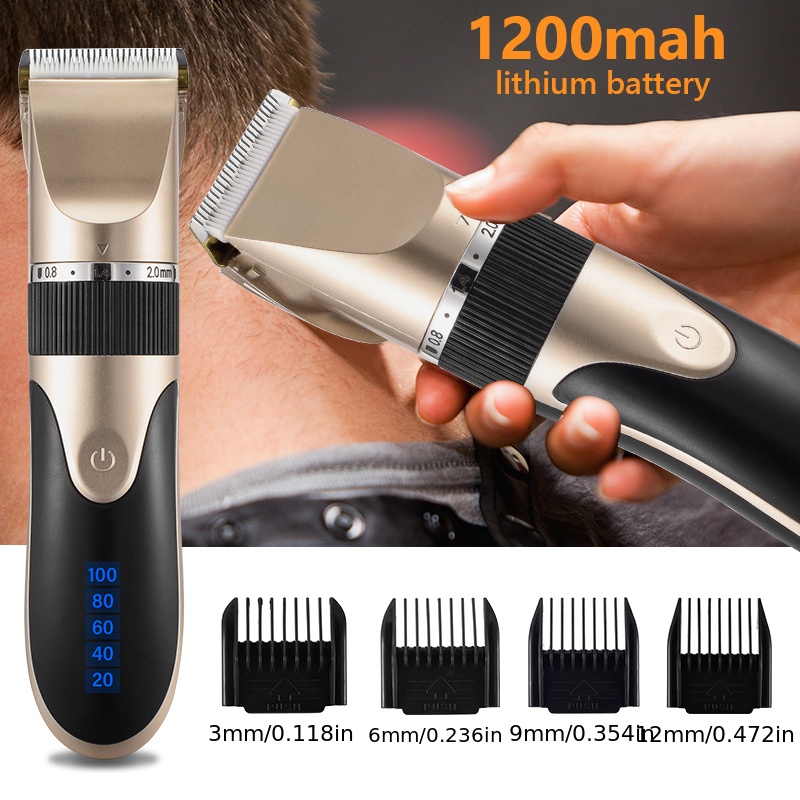  Cortapelos para hombres, recortadora de pelo inalámbrica para  hombre, profesional, lavable, cortadora de pelo recargable, cortadora de  pelo eléctrica, acabado de corte de pelo : Belleza y Cuidado Personal