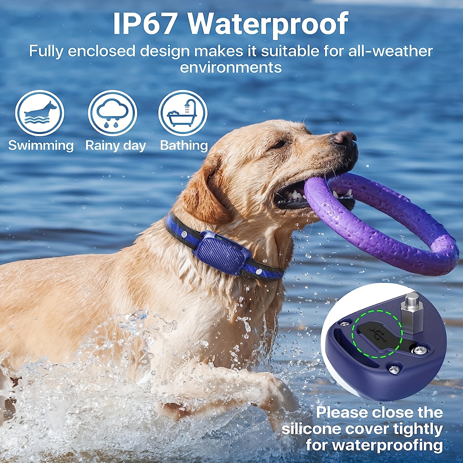Dispositivo anti ladridos para perros, 3 dispositivos antiladridos  ultrasónicos de frecuencia ajustable con silbato, dispositivo anti ladridos  recargable de 33 pies para pequeños