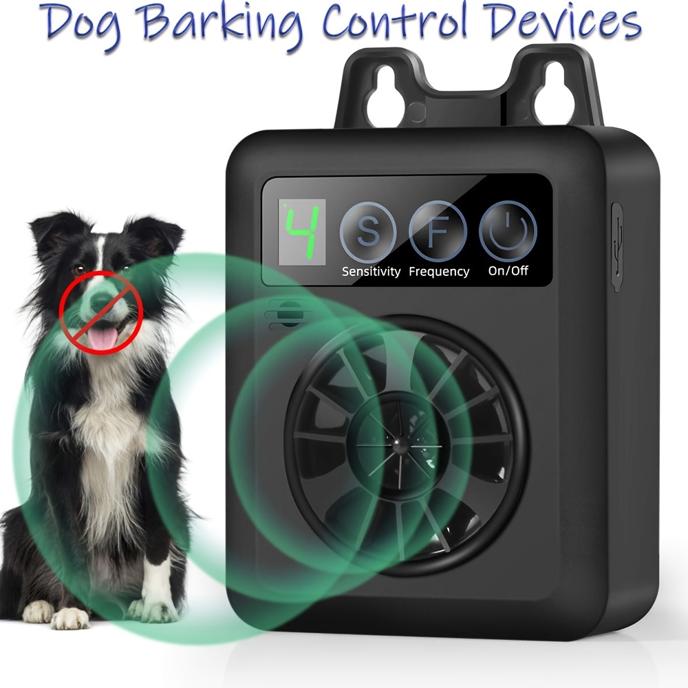 electrónico para disuadir perros/Dispositivos de control de ladridos de  perros Herramienta de entrenamiento Dejar de ladrar Repelente de perros de  mano y portátil, Dispositivo antiladridos (Negro)